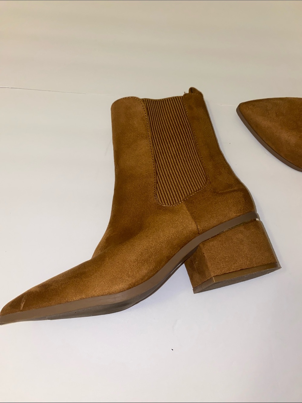 Express Faux Suede Booties Size 7 - Picture 2 of 5